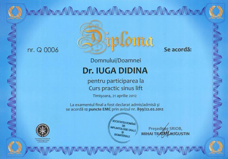 Diploma implantologie
